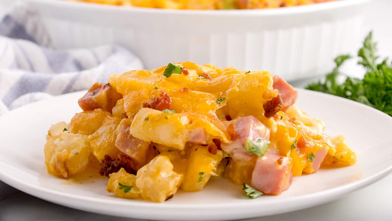 Ham and Potato Casserole recipe by Cheerful Cook.