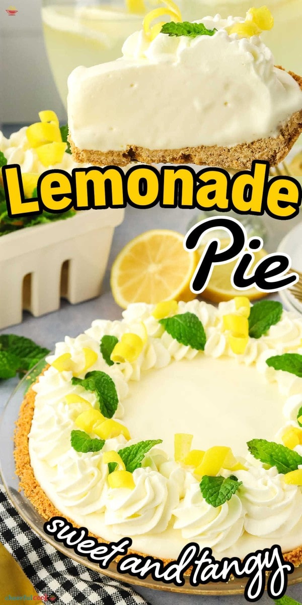 Frozen Lemonade Pie recipe by Cheerful Cook.