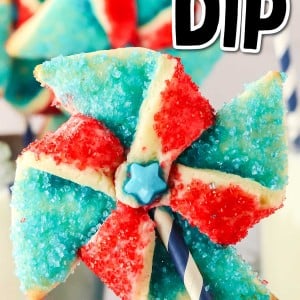 Red, White, and Blue Pinwheel Cookies recipe by Cheerful Cook.