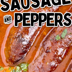 Slow Cooker Sausage and Peppers recipe by Cheerful Cook.