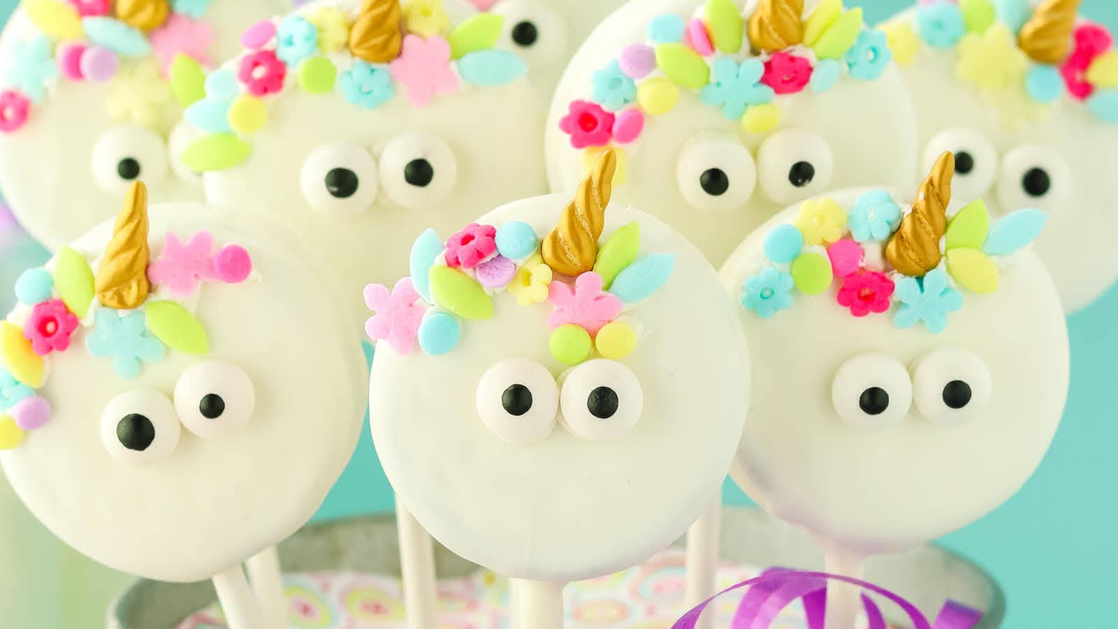 Unicorn Oreo Pops recipe by Cheerful Cook.