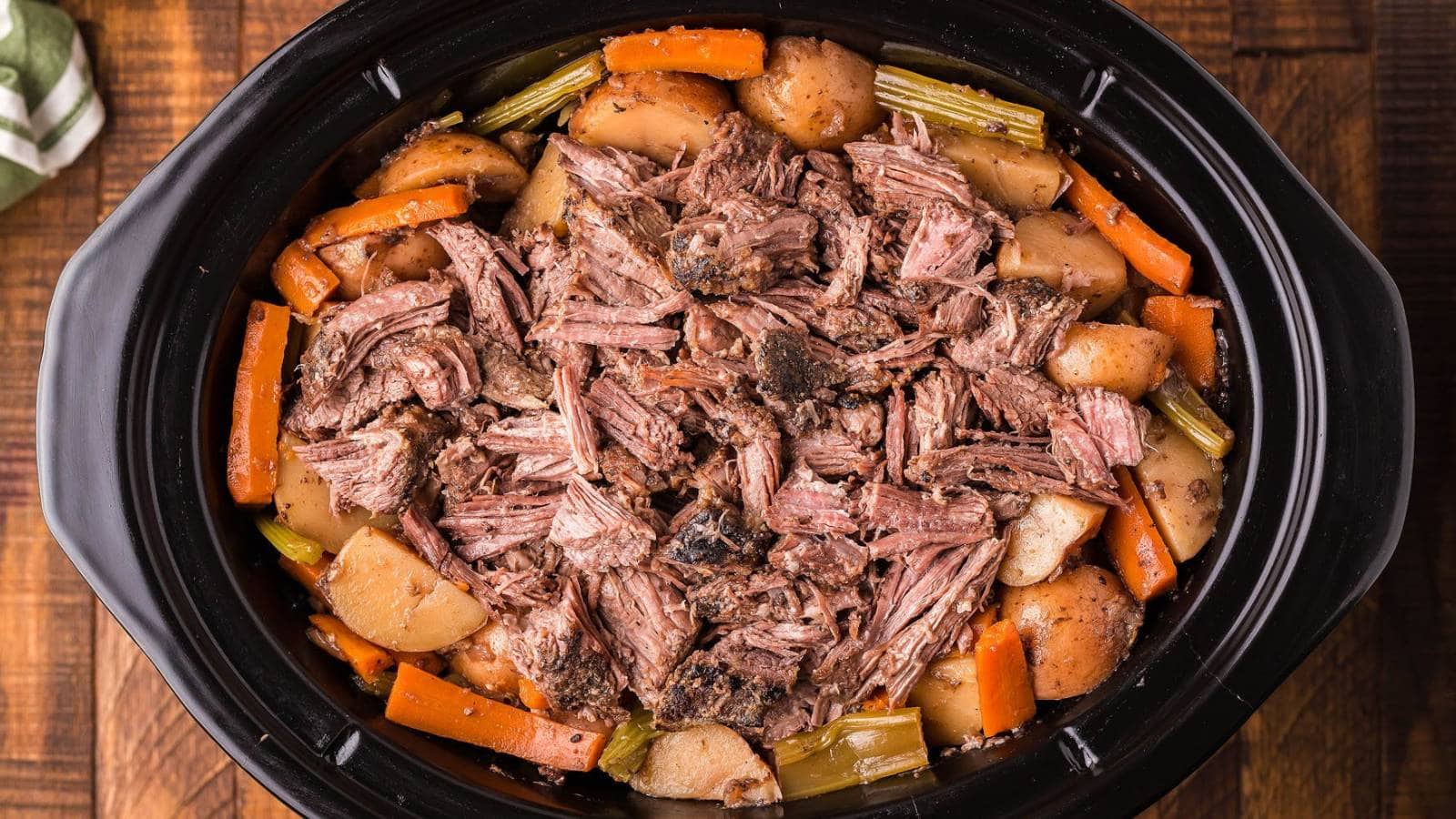 Slow Cooker Pot Roast with Red Wine recipe by xoxoBella. 
