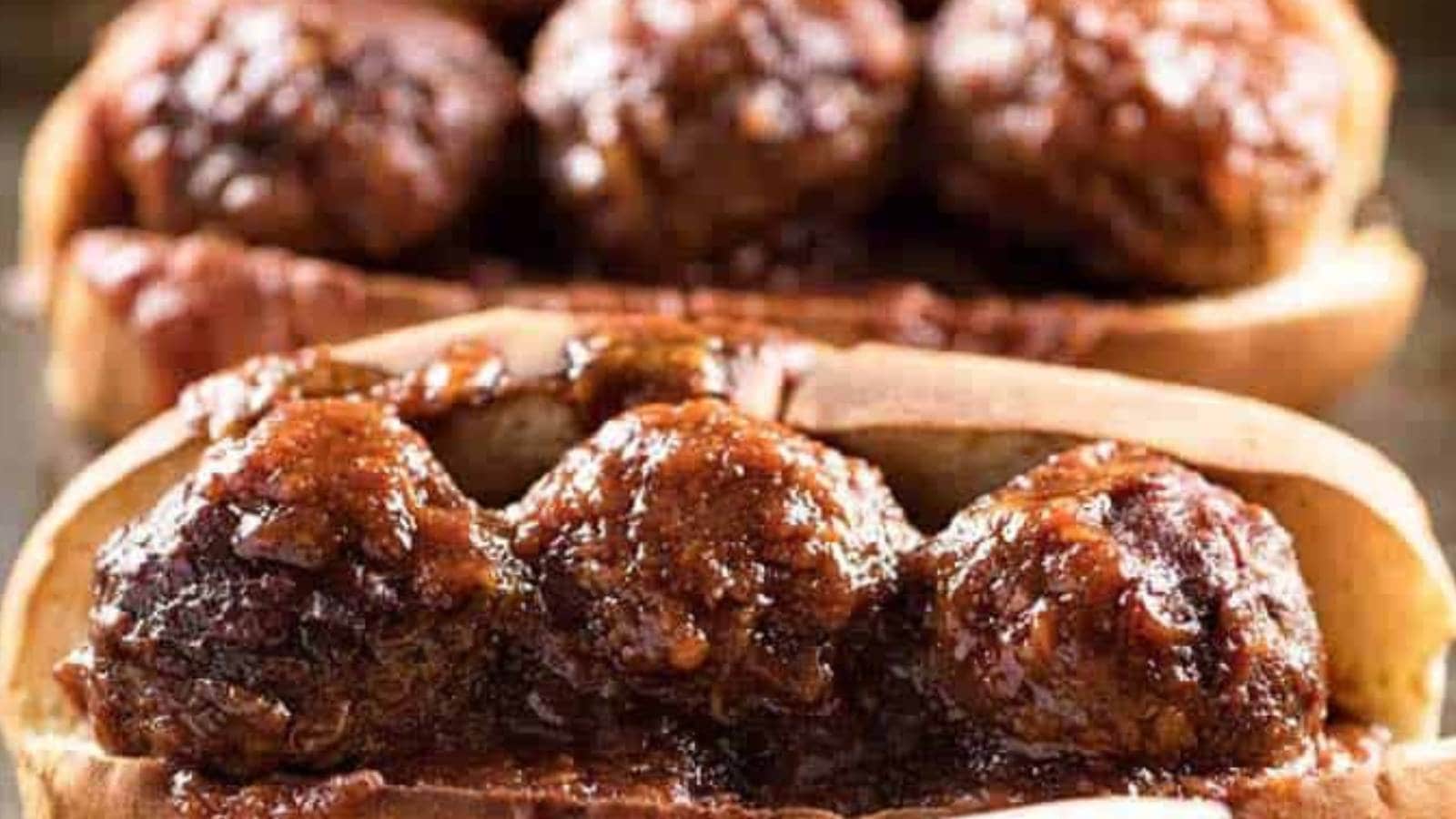 Slow Cooker BBQ Meatball Subs recipe by Amanda's Cookin'.