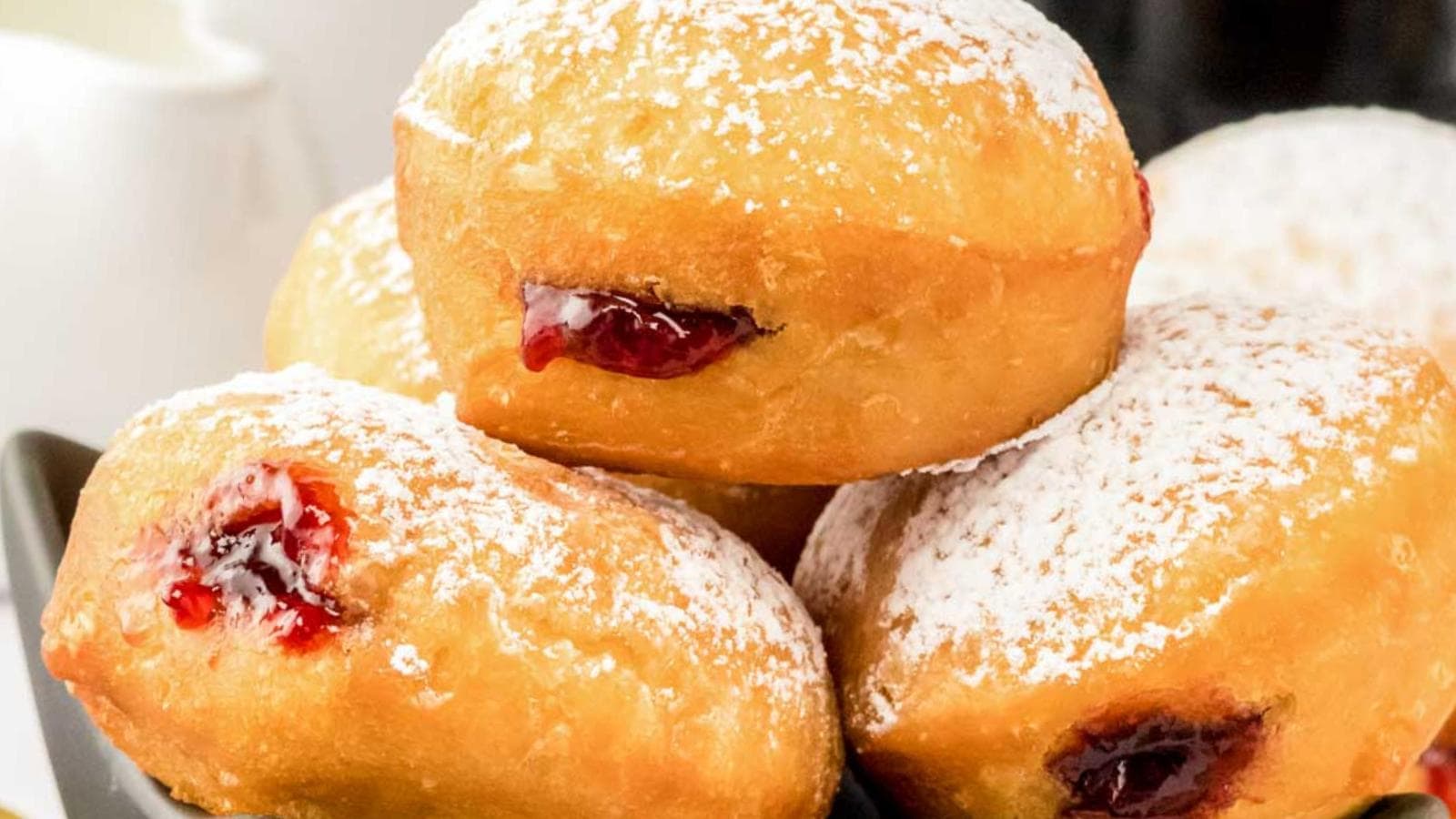 Jelly Filled Donuts recipe by Busy Family Recipes.