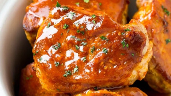 Honey Garlic Pork Chops recipe by Dinner At The Zoo.
