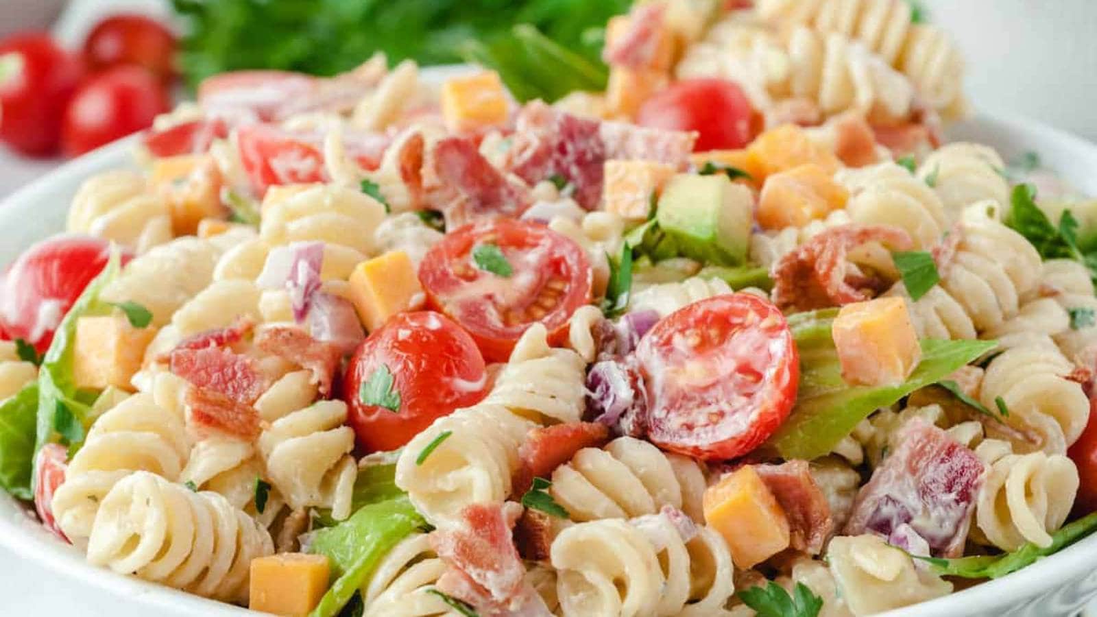 BLT Pasta Salad recipe by Princess Pinky Girl.