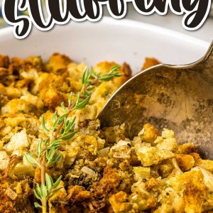Air Fryer Stuffing recipe by Cheerful Cook.