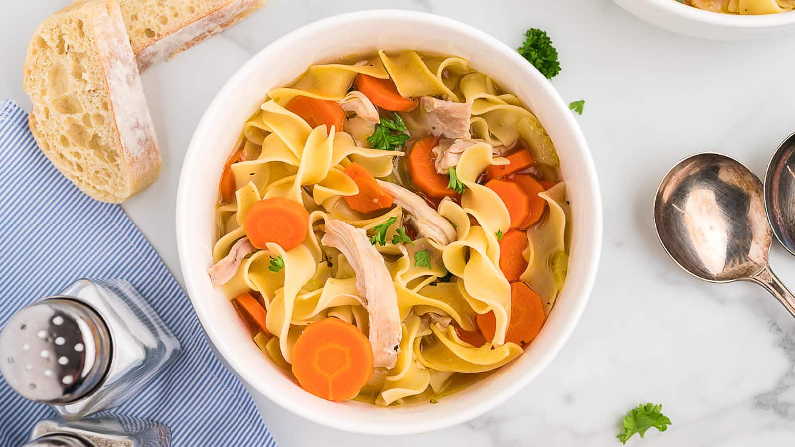 Chicken Noodle soup recipe by Cheerful Cook.