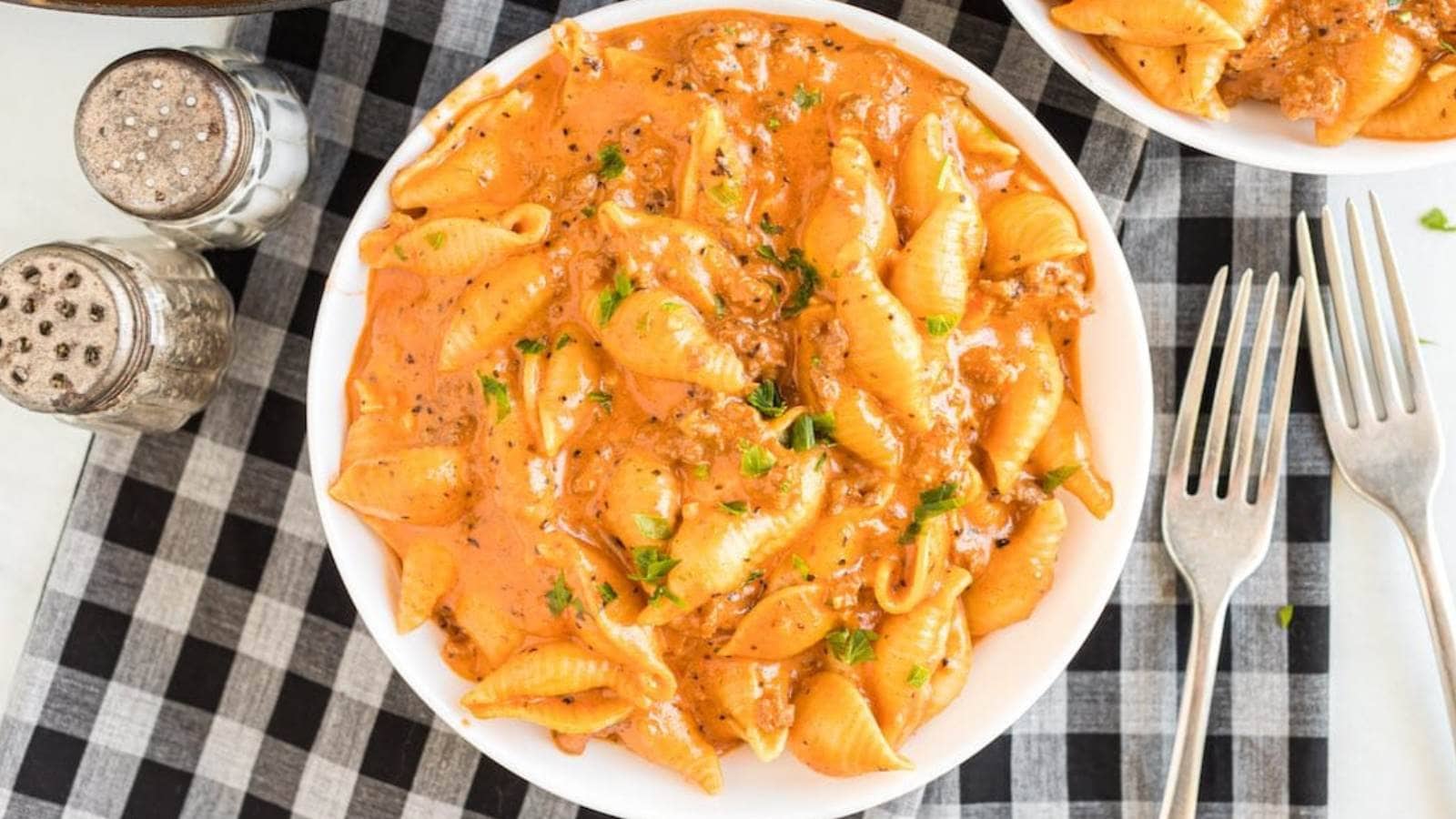 Creamy Beef and Shells recipe by Princess Pinky Girl.