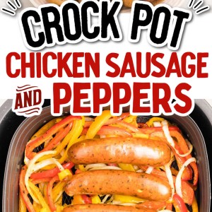Air Fryer Chicken Sausage and Peppers recipe by Cheerful Cook.