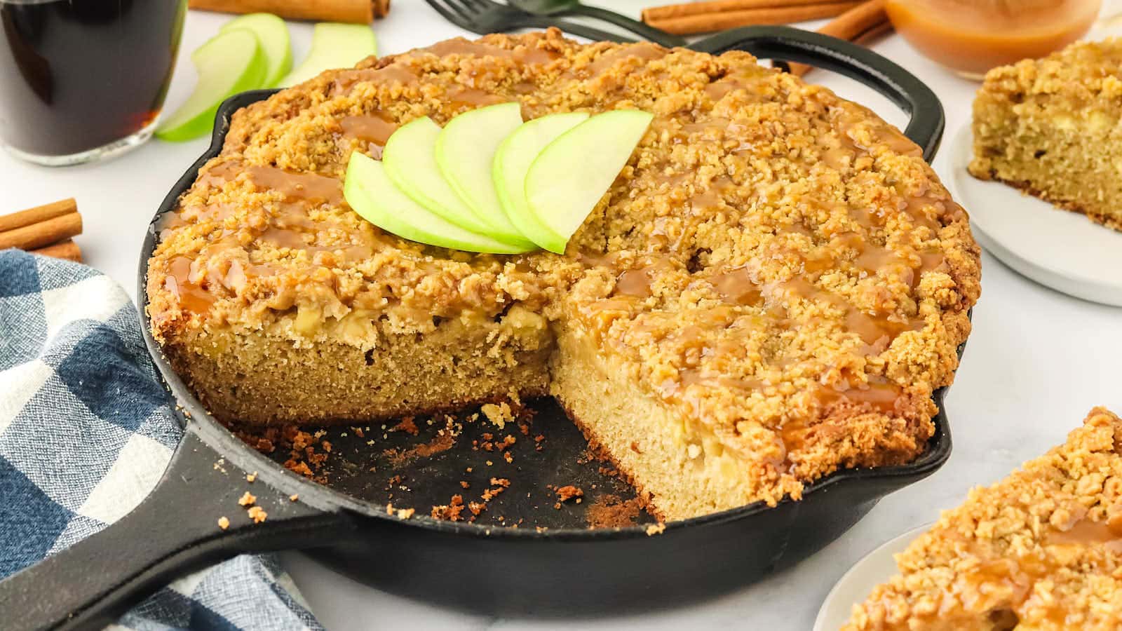 Apple Crumb Cake recipe by Cheerful Cook.