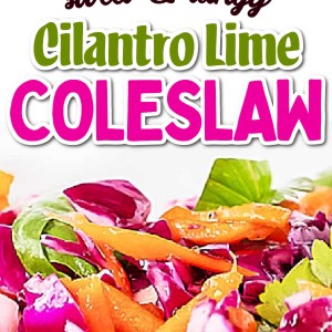 Cilantro Lime Slaw recipe by Cheerful Cook.