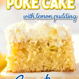 Lemon Poke Cake recipe by Cheerful Cook.