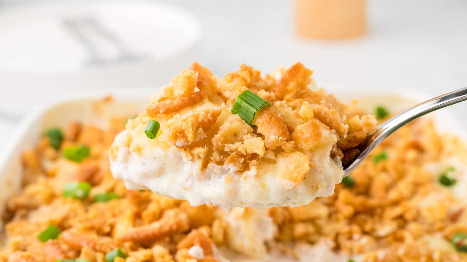 Million Dollar Chicken Casserole recipe by Cheerful Cook.