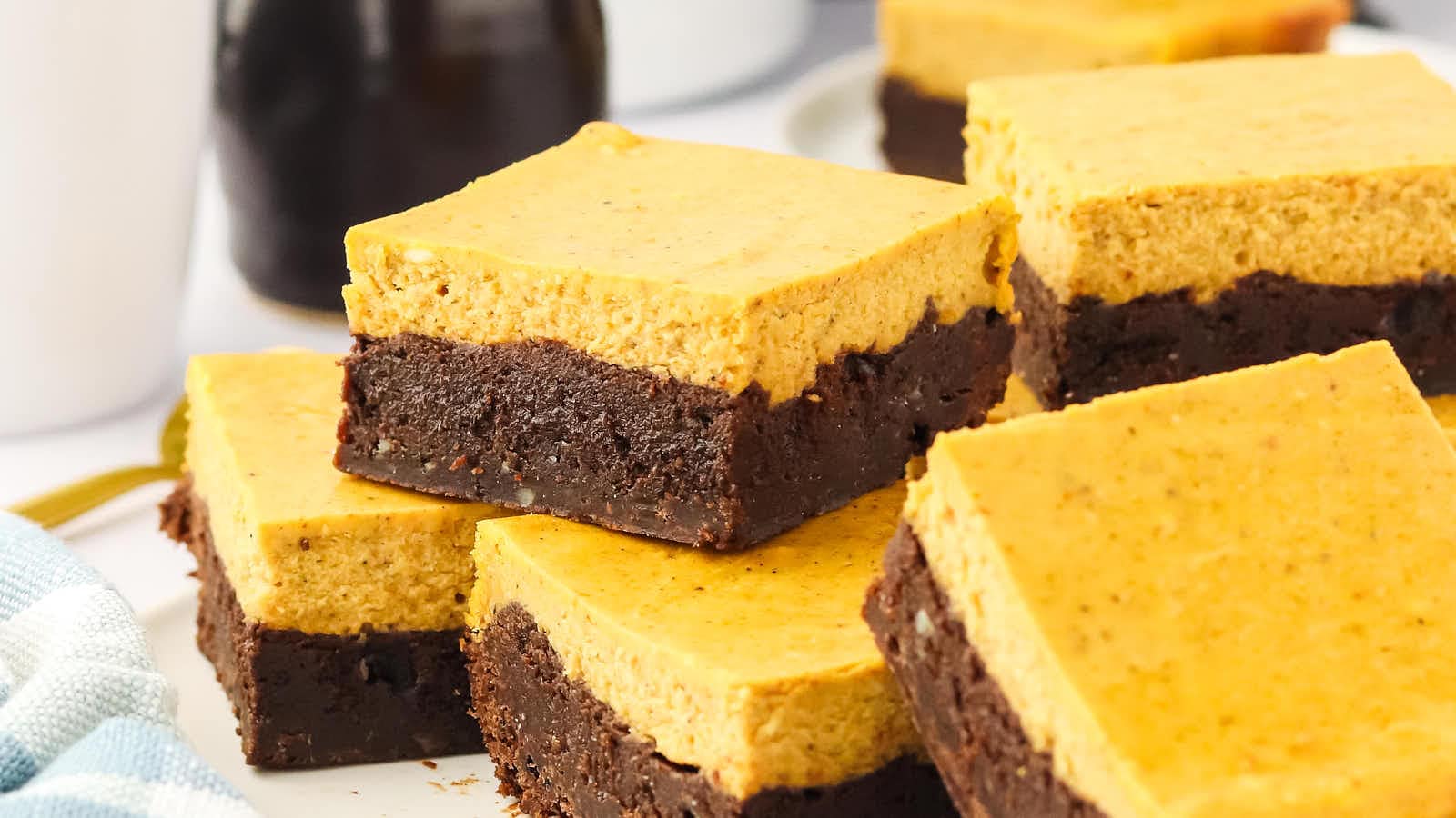 Pumpkin Brownies recipe by Cheerful Cook.