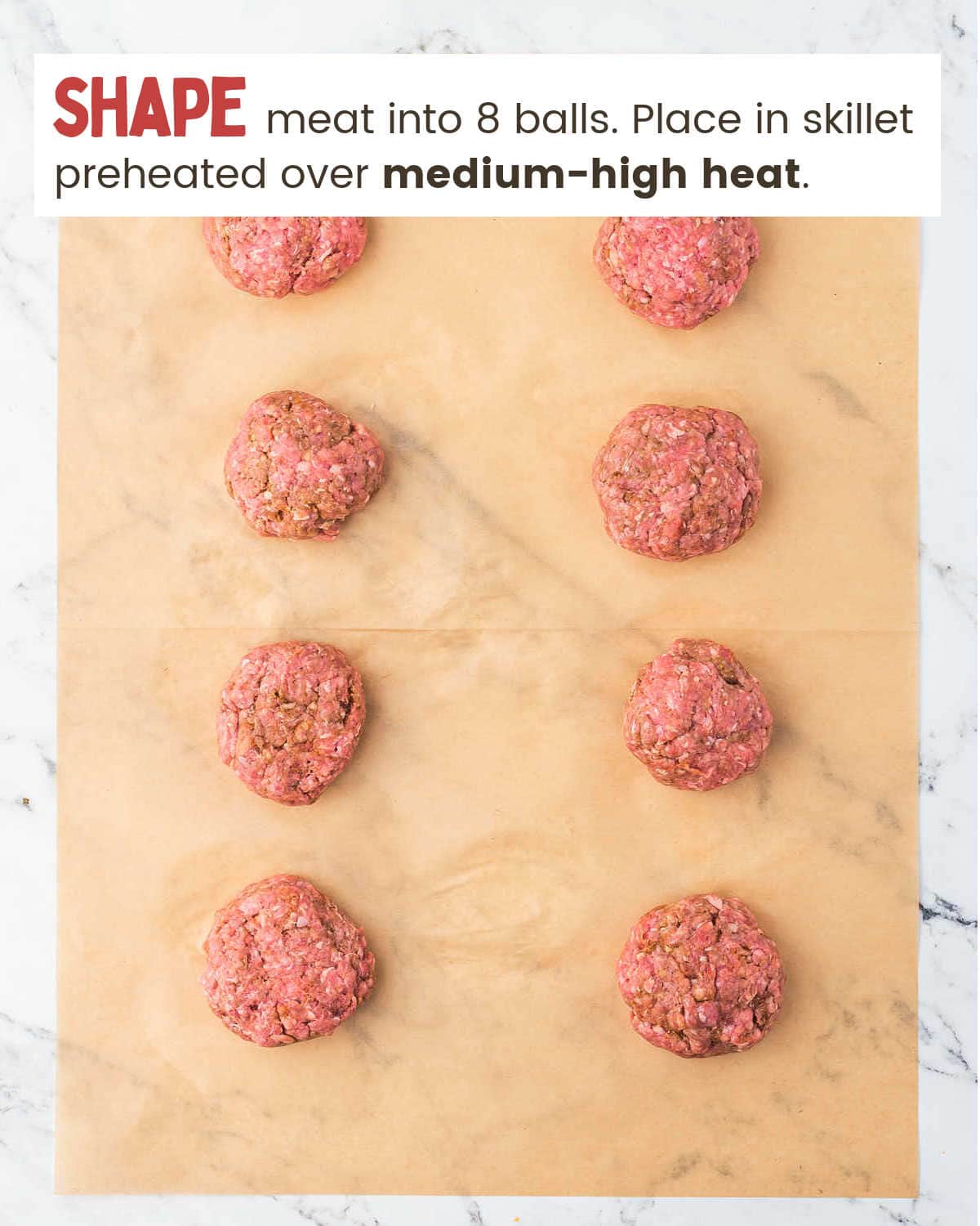 Diving beef into patties for Smash Burgers.