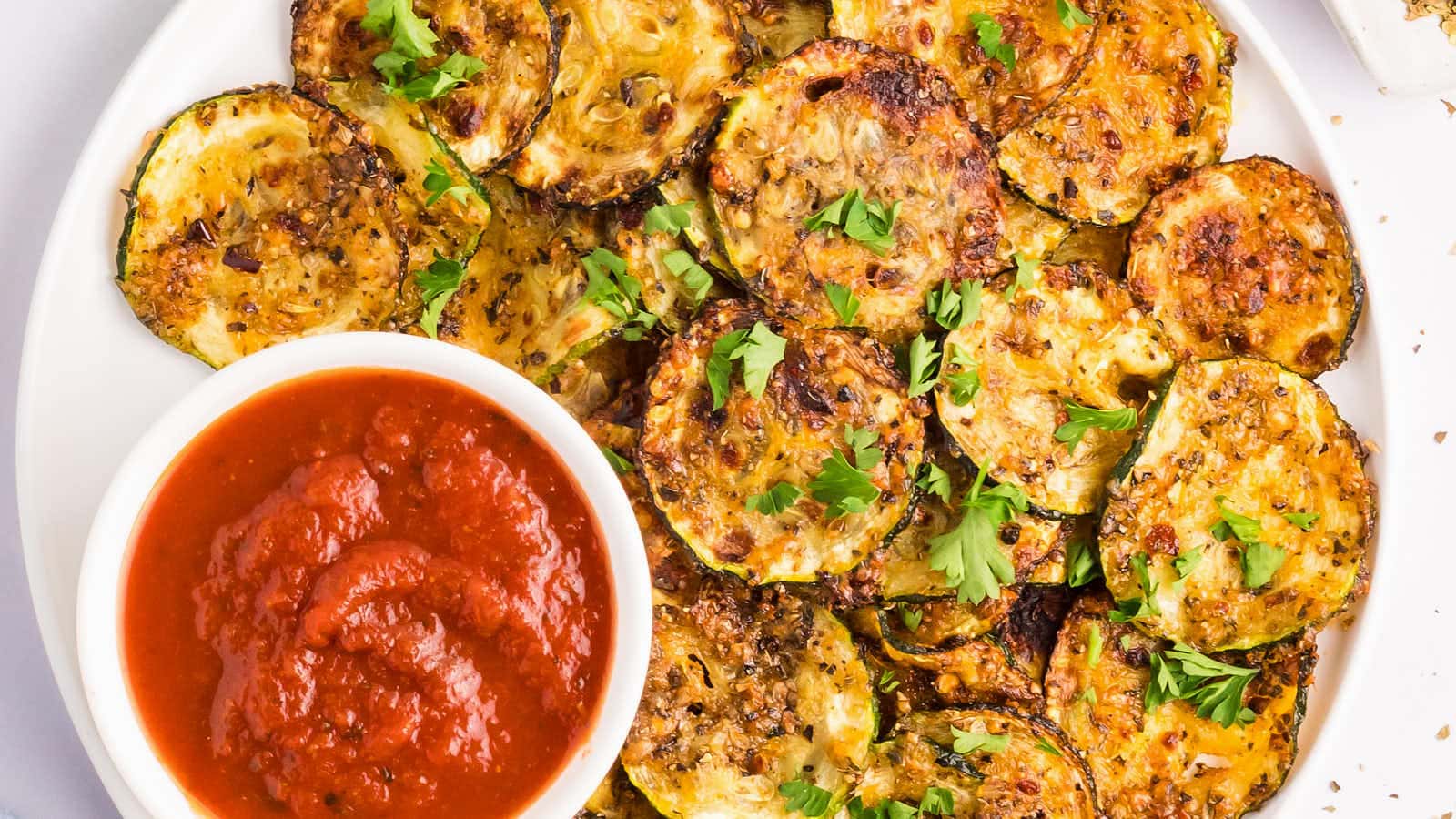 Air Fryer Zucchini Chips recipe by Cheerful Cook.