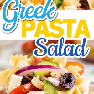 Greek Pasta Salad recipe by Cheerful Cook.