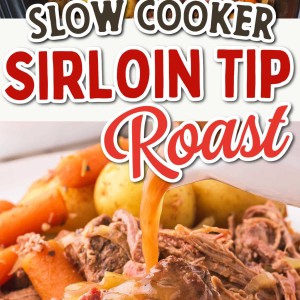Slow Cooker Sirloin Tip Roast recipe by Cheerful Cook.