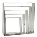 5 piece Square Cookie Cutter Set.