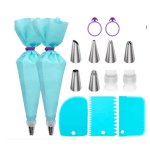 Reusable Piping Bags and Tips Set.