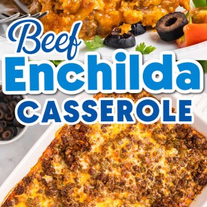Beef Enchilada Casserole recipe by Cheerful Cook.