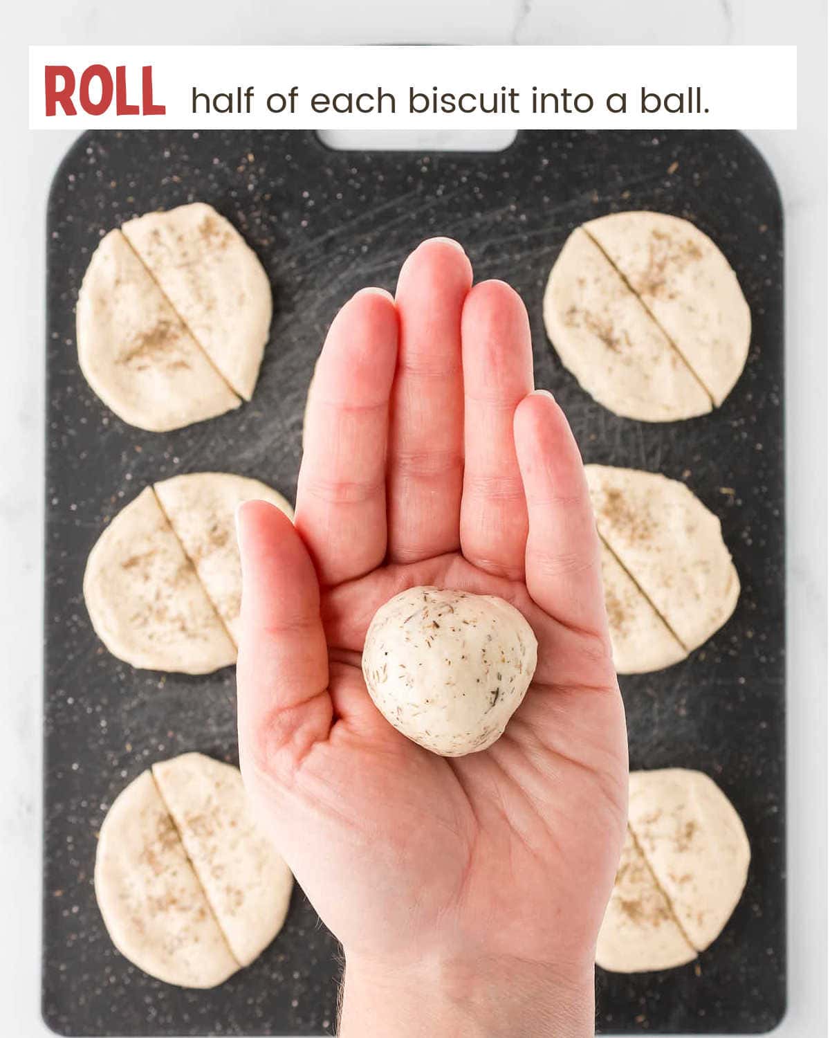 Rolling dough for Slow Cooker Chicken and Dumplings.