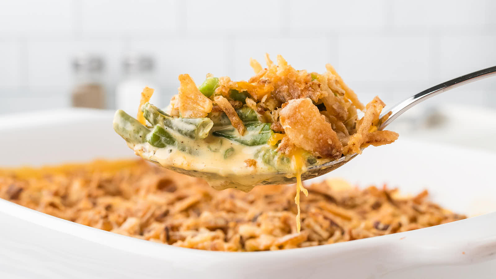 Green Bean Casserole recipe by Cheerful Cook.