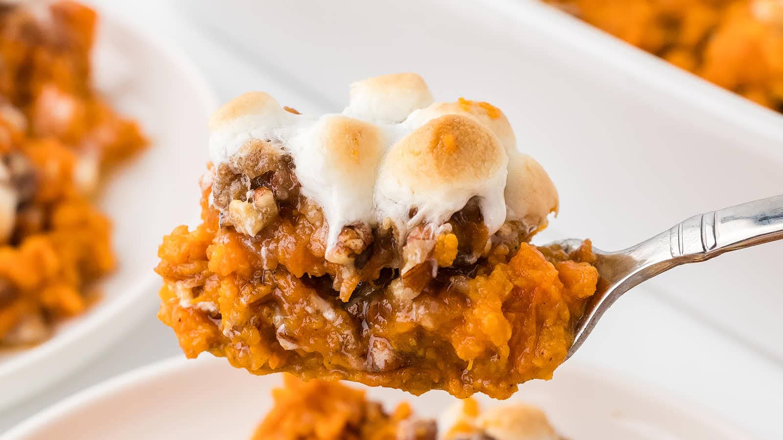 Sweet Potato Casserole recipe by Cheerful Cook.