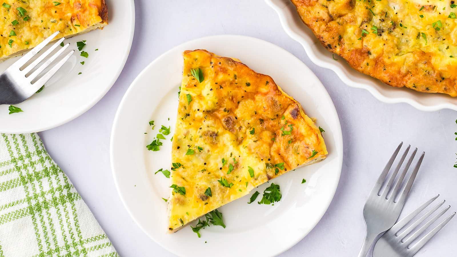 Turkey Quiche recipe by Cheerful Cook.