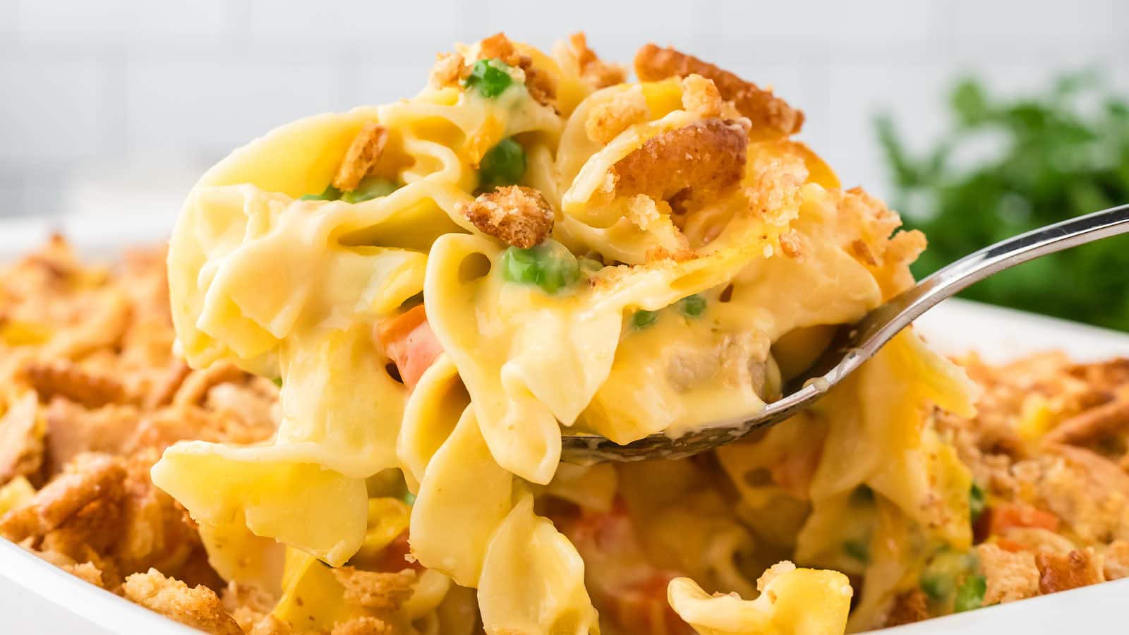 Chicken and Noodle Casserole recipe by Cheerful Cook.