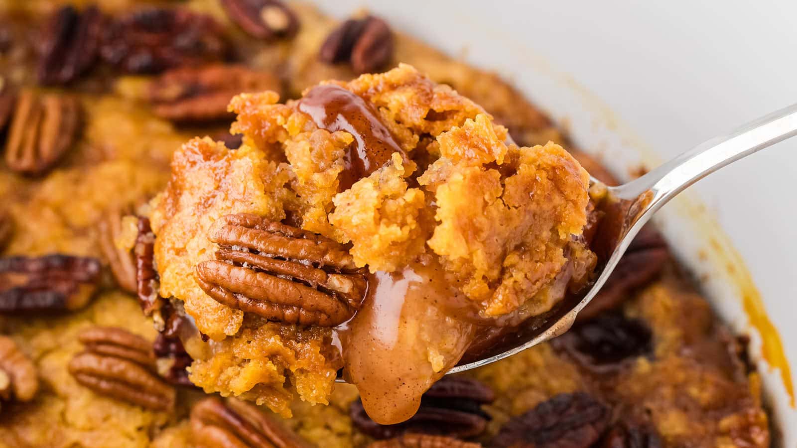 Crockpot Apple Dump Cake recipe by Cheerful Cook.