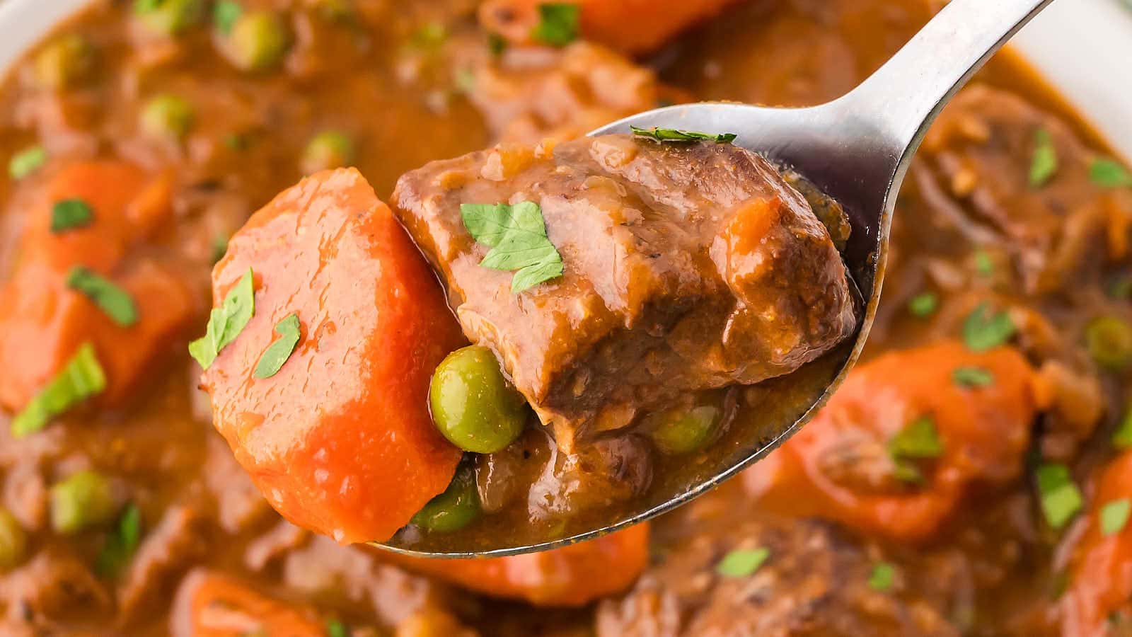 Crockpot Beef Stew recipe by Cheerful Cook.
