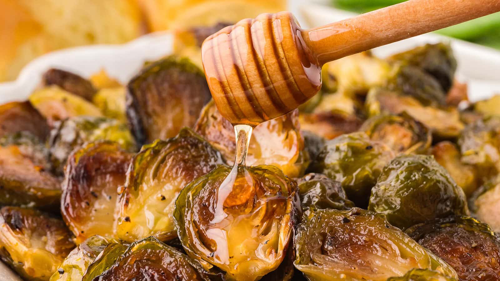 Honey Roasted Brussels Sprouts recipe by Cheerful Cook.