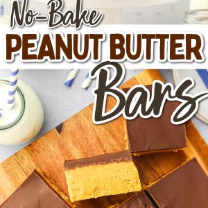 No-Bake Peanut Butter Bars recipe by Cheerful Cook.