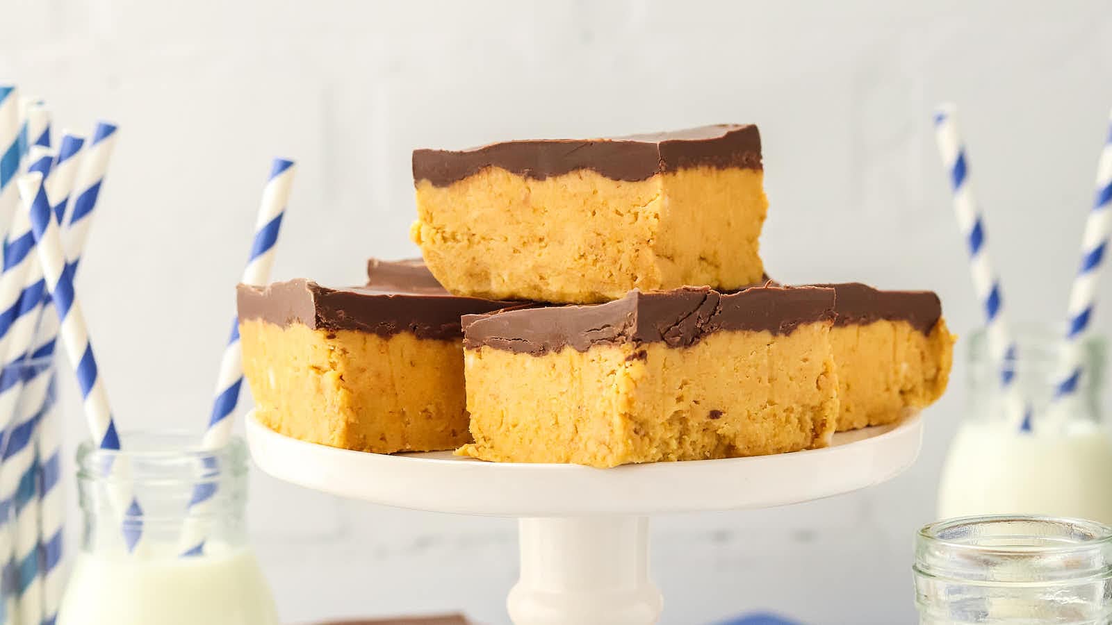 Peanut Butter Bars recipe by Cheerful Cook.
