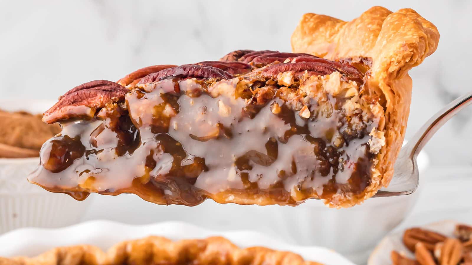 Pecan Pie recipe by Cheerful Cook.