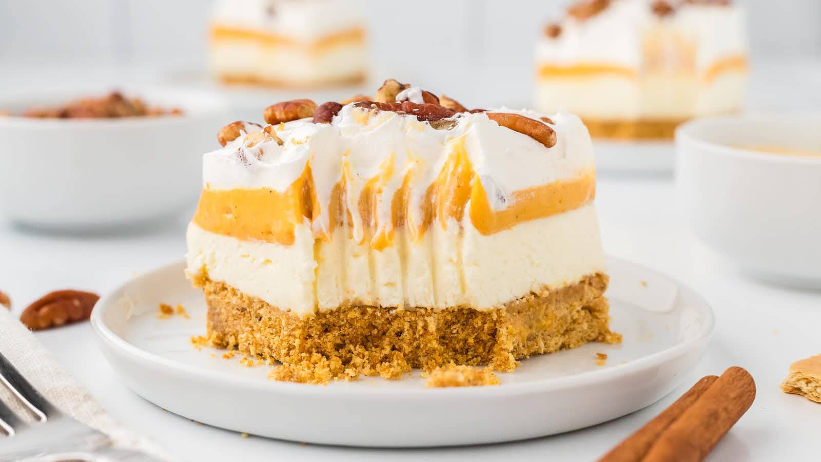 No-Bake Pumpkin Delight recipe by Cheerful Cook.
