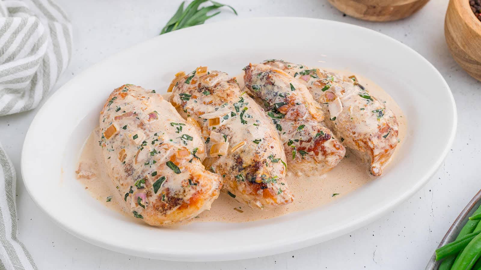 Tarragon Chicken recipe by Cheerful Cook.
