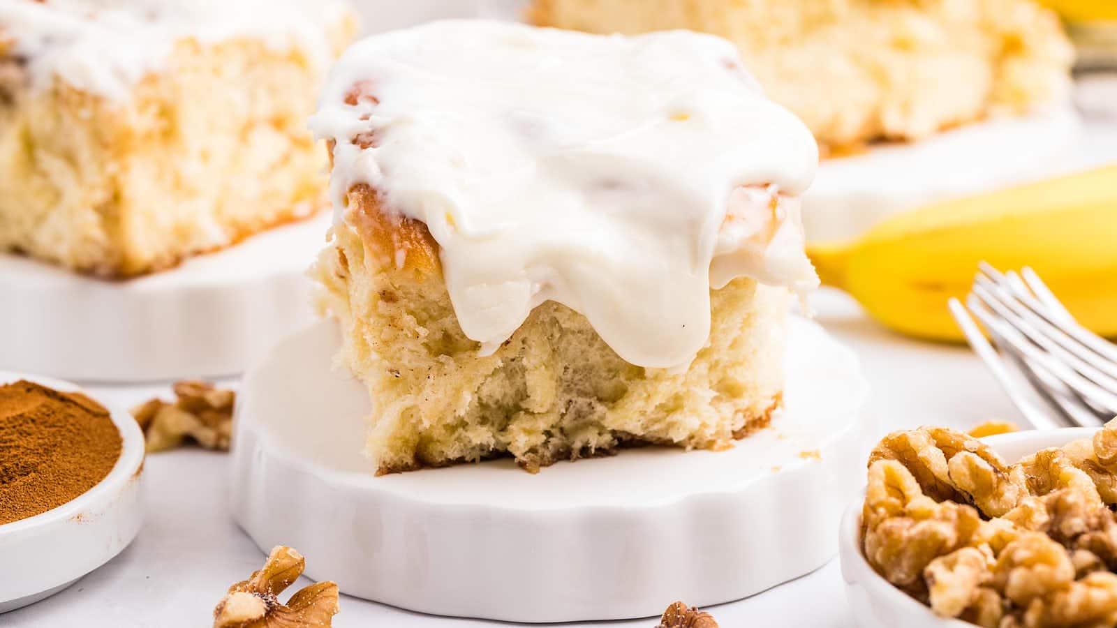 Banana Cinnamon Roll recipe by Cheerful Cook.