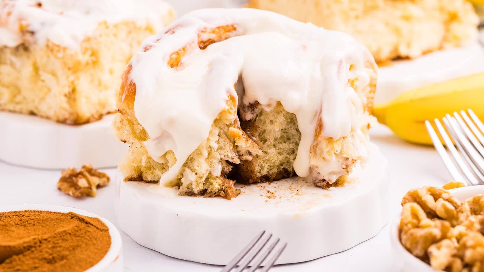 Banana Cinnamon Roll recipe by Cheerful Cook.