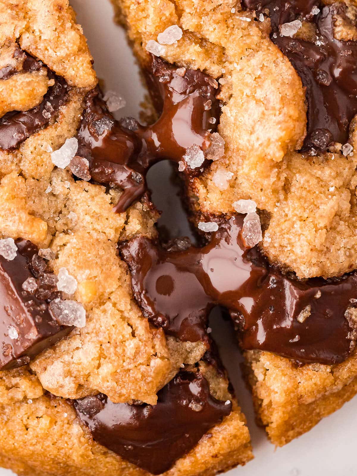 Closeup of a Brown Butter Chocolate Chip Cookies recipe.