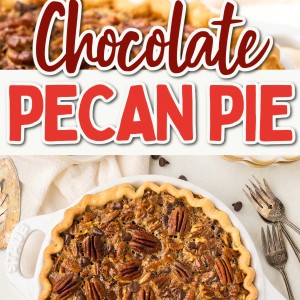 Chocolate Pecan Pie recipe by Cheerful Cook.