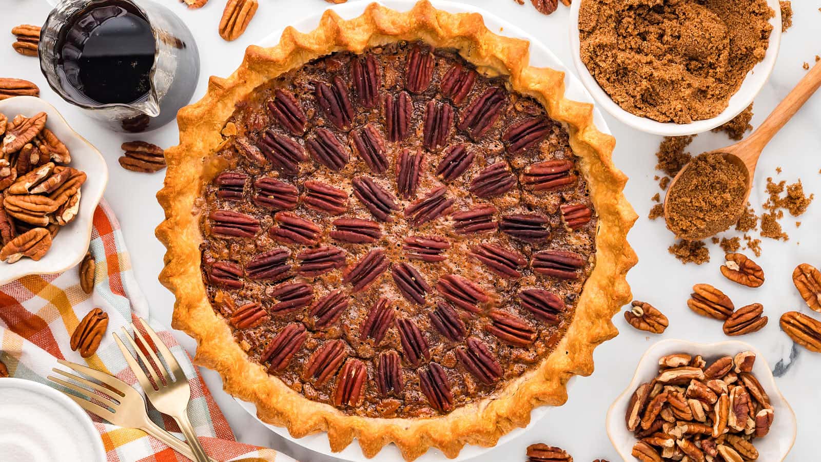Pecan Pie recipe by Cheerful Cook.