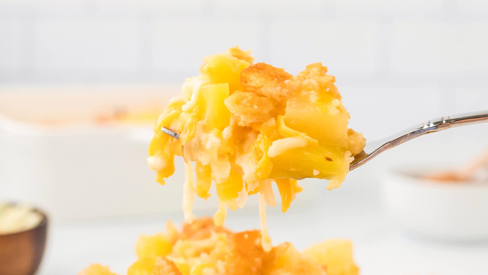 Pineapple Casserole recipe by Cheerful Cook.
