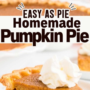 Homemade Pumpkin Pie recipe by Cheerful Cook.