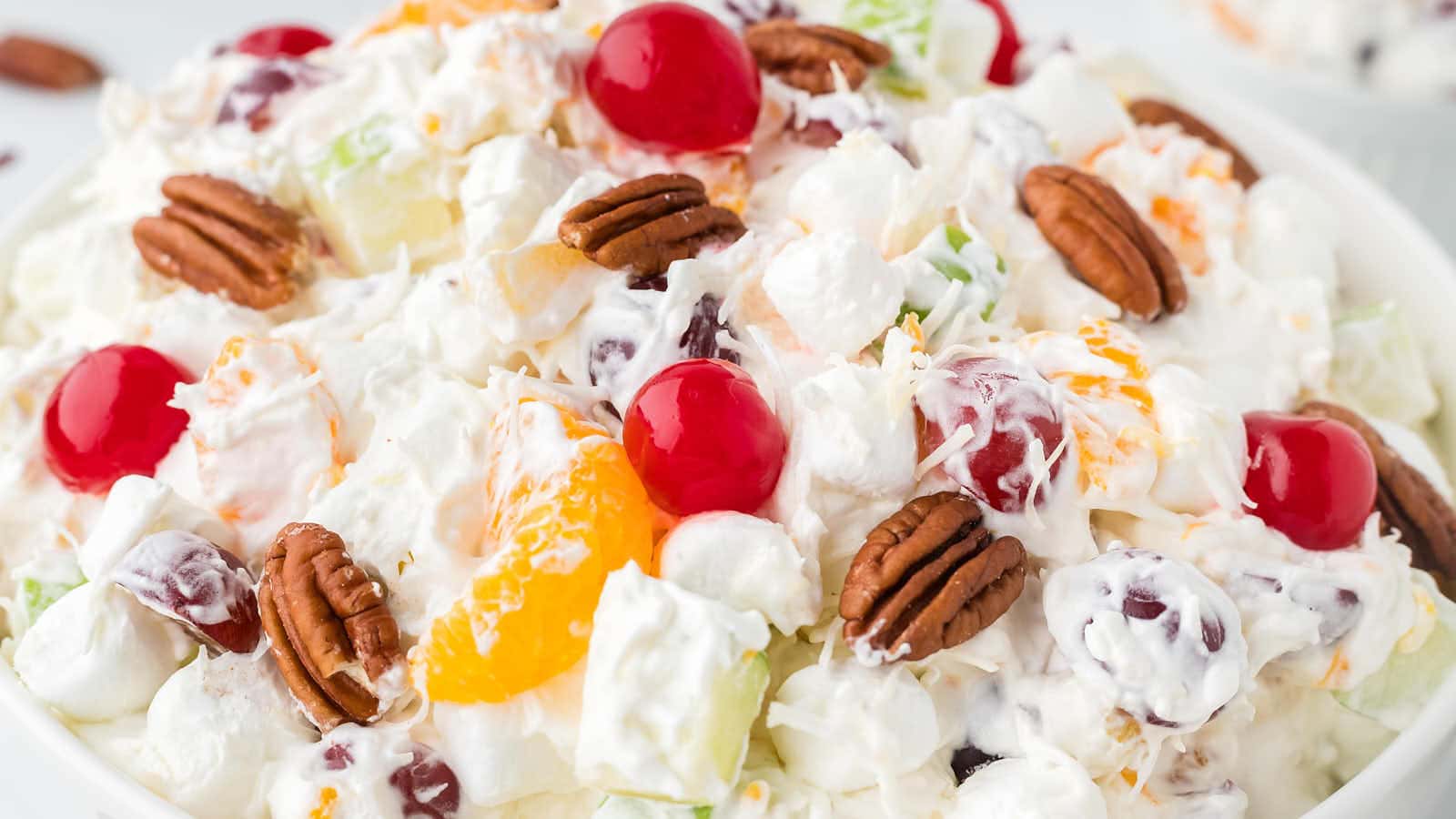 Ambrosia Salad recipe by Cheerful Cook.