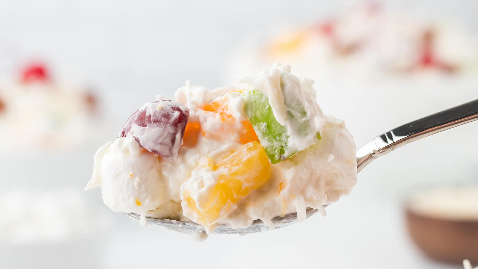 Ambrosia Salad recipe by Cheerful Cook.