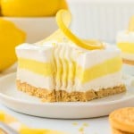 Lemon Lush on a white plate.