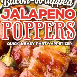 Bacon Wrapped Jalapeno Poppers recipe by Cheerful Cook.